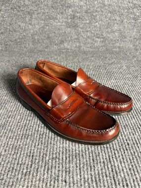 Vintage Dexter Men’s Leather Penny Loafers Size 11 Classic Preppy Brown